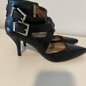 ON SALE $16.          Michael Kors Black Kitten Heel Shoes